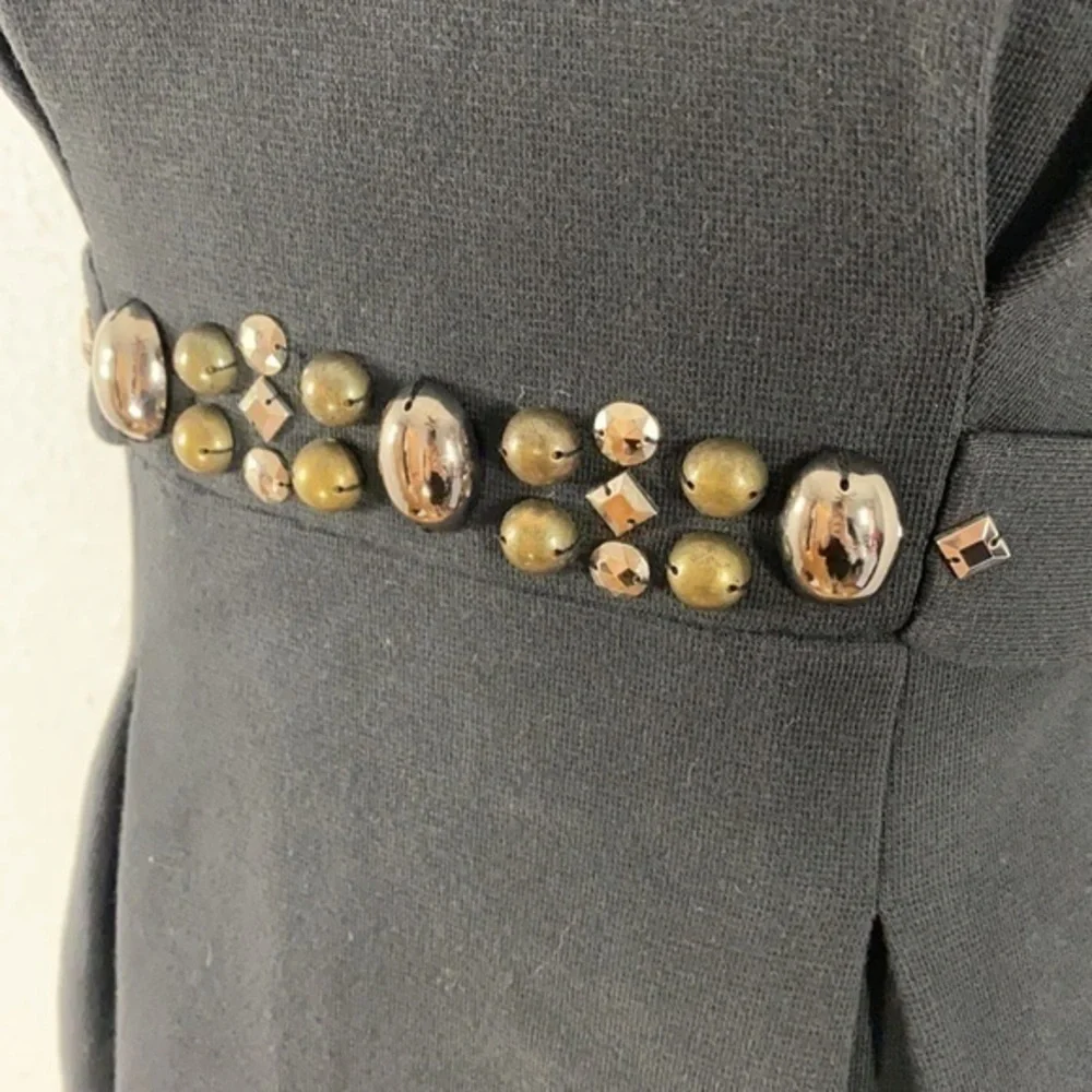 Rebecca Taylor black studded sheath dress